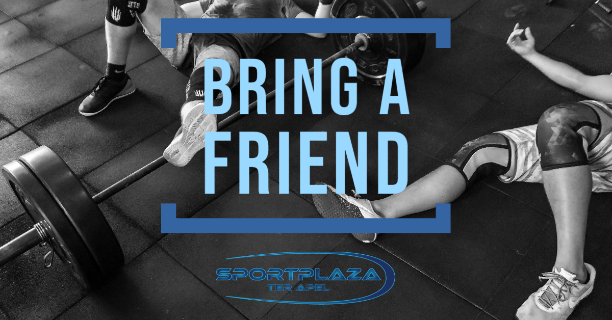 Bring a friend actie SportPlaza Ter Apel